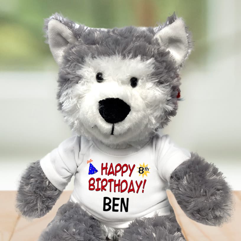 Personalized teddy bears and stuffed animals make great birthday gifts