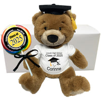 Personalized Graduation Teddy Bear Gift Set - 14" Ginger Bear - Class of 2025