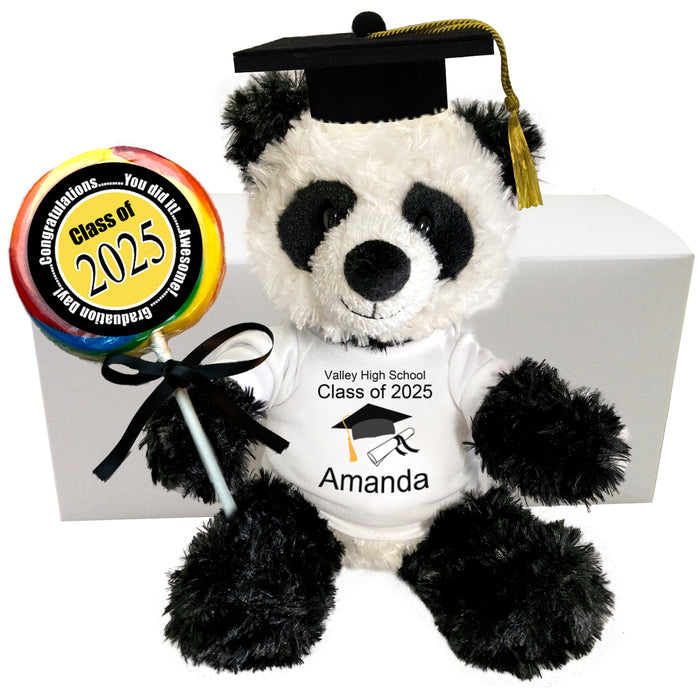 Personalized Graduation Panda Gift Set - 12" Tubbie Wubbie Panda - Class of 2025