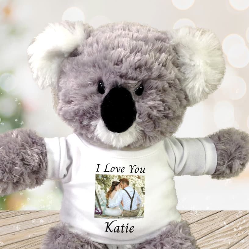 Personalized teddy bears and plush stuffed animals with your photo, text, or logo make great gifts for all occasions