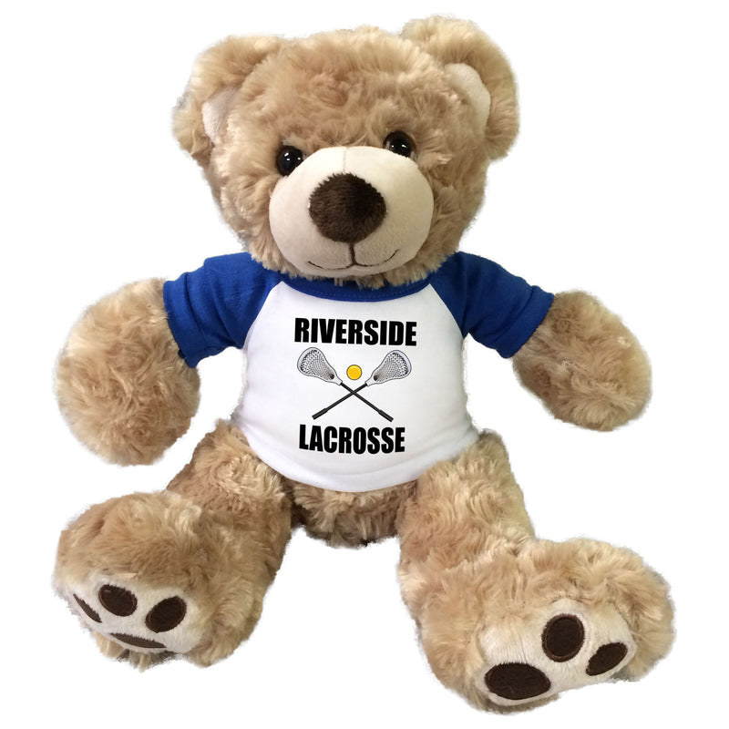 Lacrosse Teddy Bear - Personalized 13" Honey Vera Bear