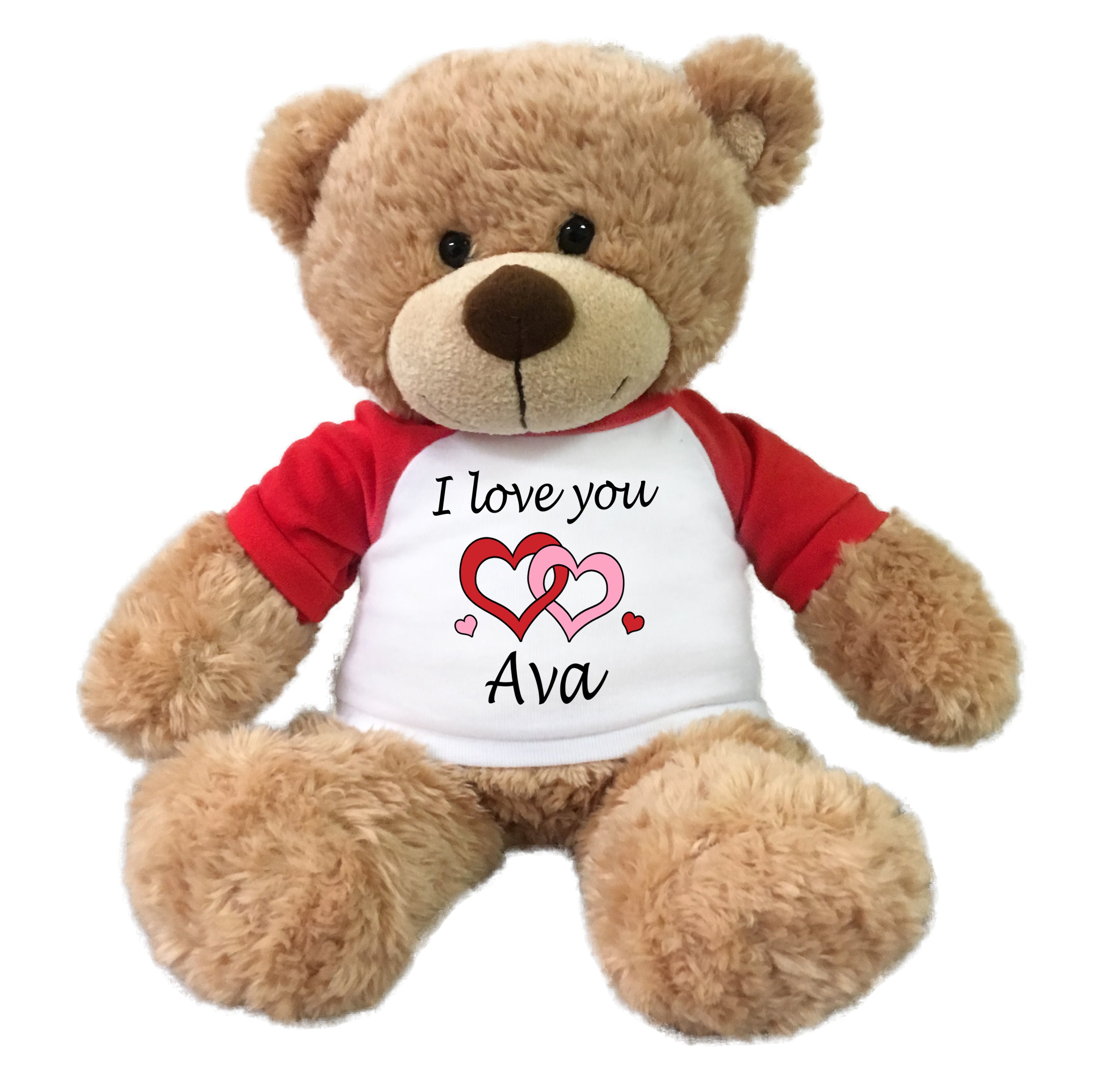 Personalized I love you Valentine Teddy Bear 13 Bonny Bear Say it with a Stuffed Animal