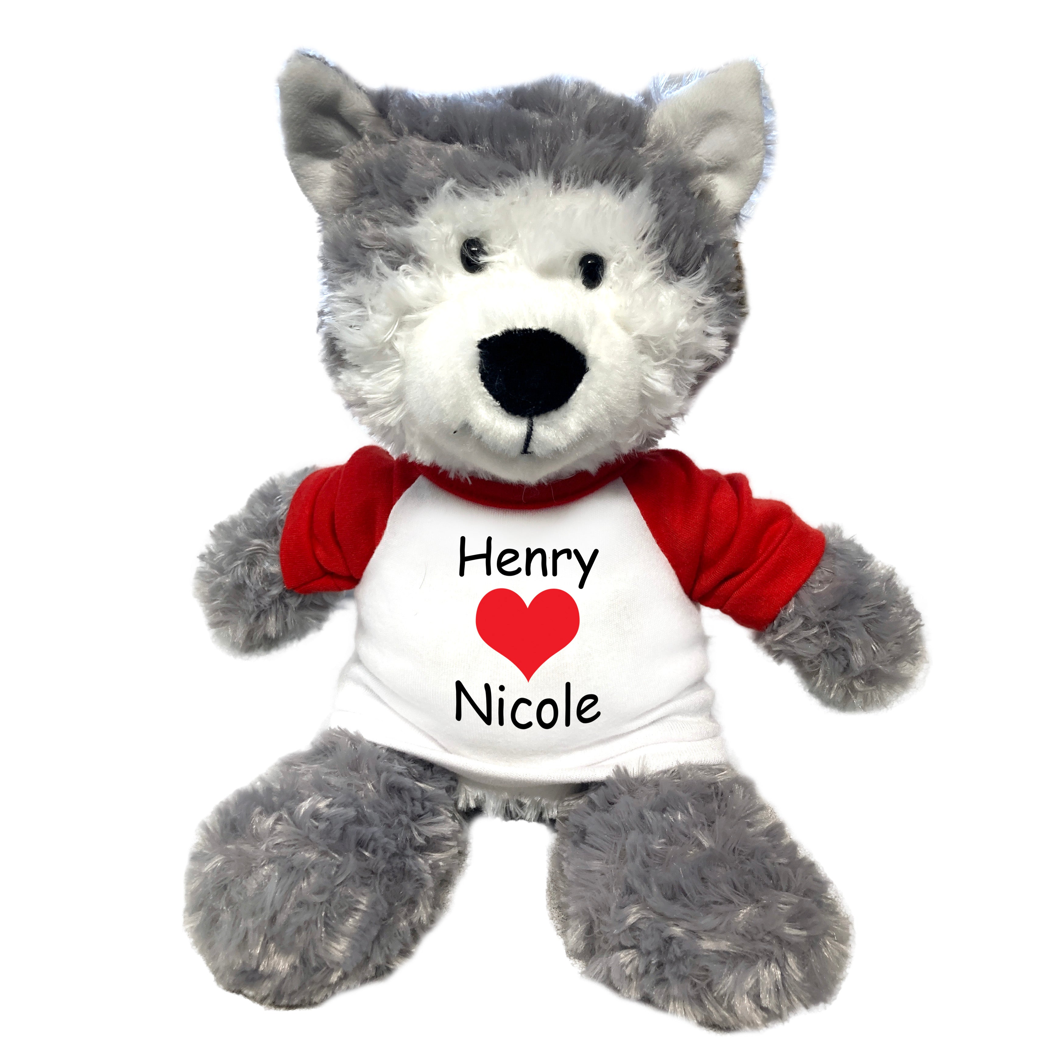 Husky valentine stuffed animal on sale