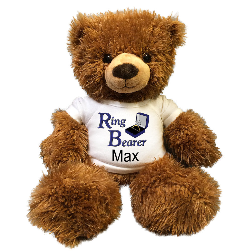 Ring bearer on sale teddy bear